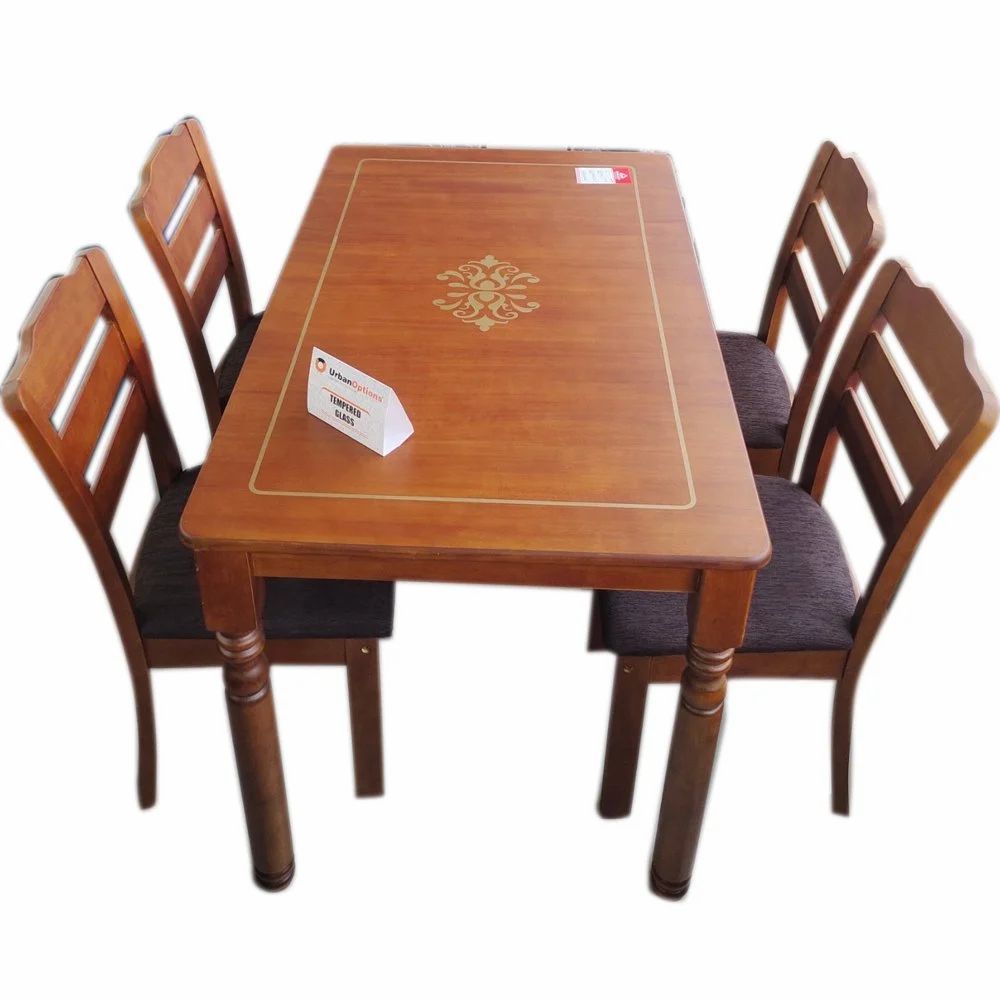 4 Seater Brown Wooden Dining Table Set At Rs 18850/Set In Patna | Id ... inside Understanding the Benefits of an 18-Inch Leaf on a Brown Wooden Dining Table