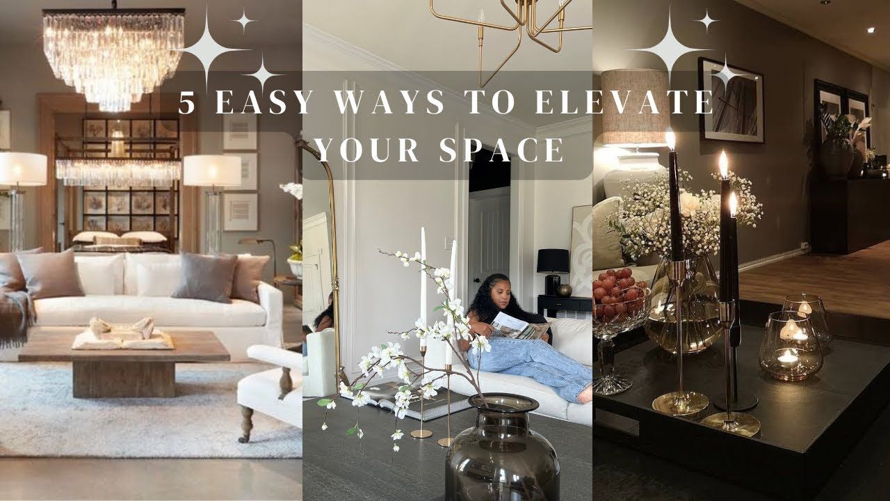 5 Easy Ways To Elevate Your Space!!! - Youtube regarding Elevate Your Space with Demy's Natural White Metal and Wood Accents