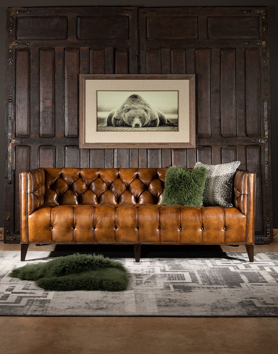 72 Stunning Modern Cognac Tan Leather Tufted Sofa For Every Budget inside Styling Your Space with the Bowery Hill Modern Tufted Leather Sofa