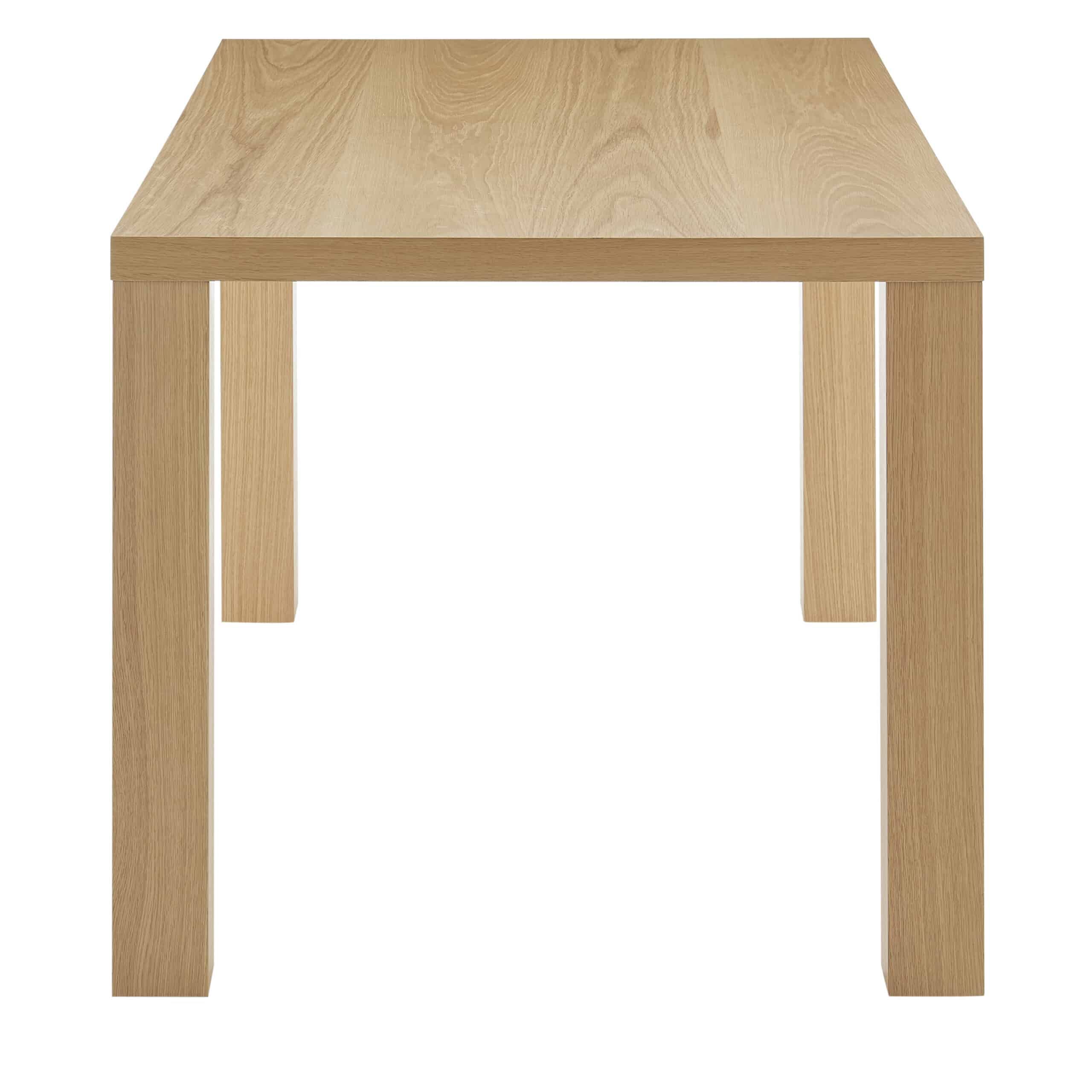 Abby 84″ Natural White Oak Dining Table By Euro Style - Concepts Furniture throughout
