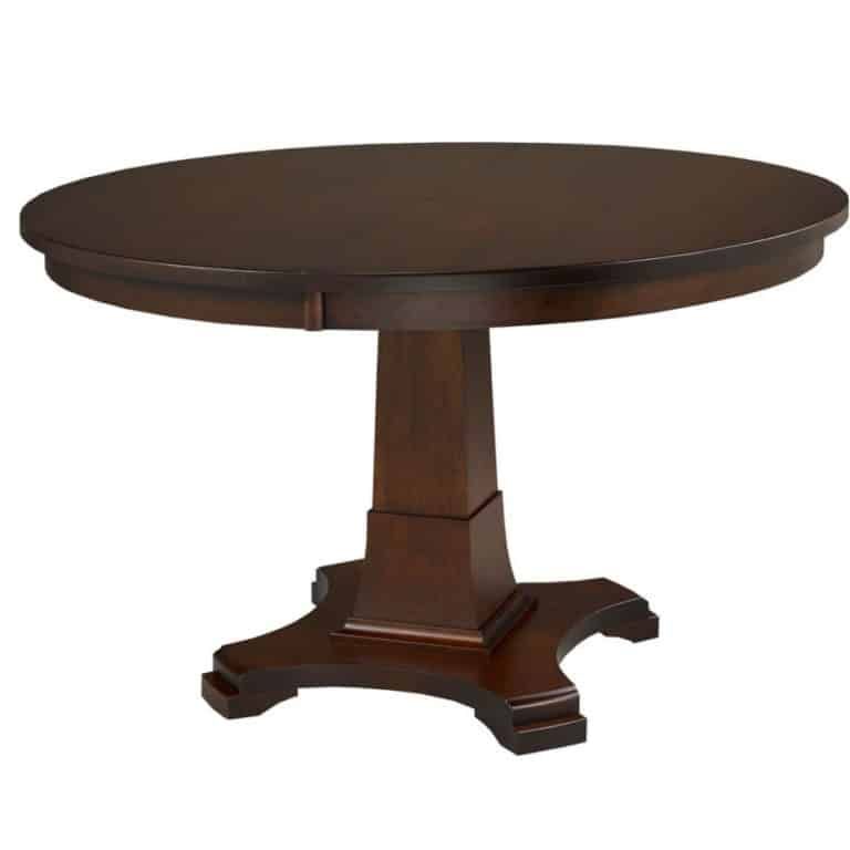 Abby Round Table - Solid Wood Dining Table I Home Envy inside