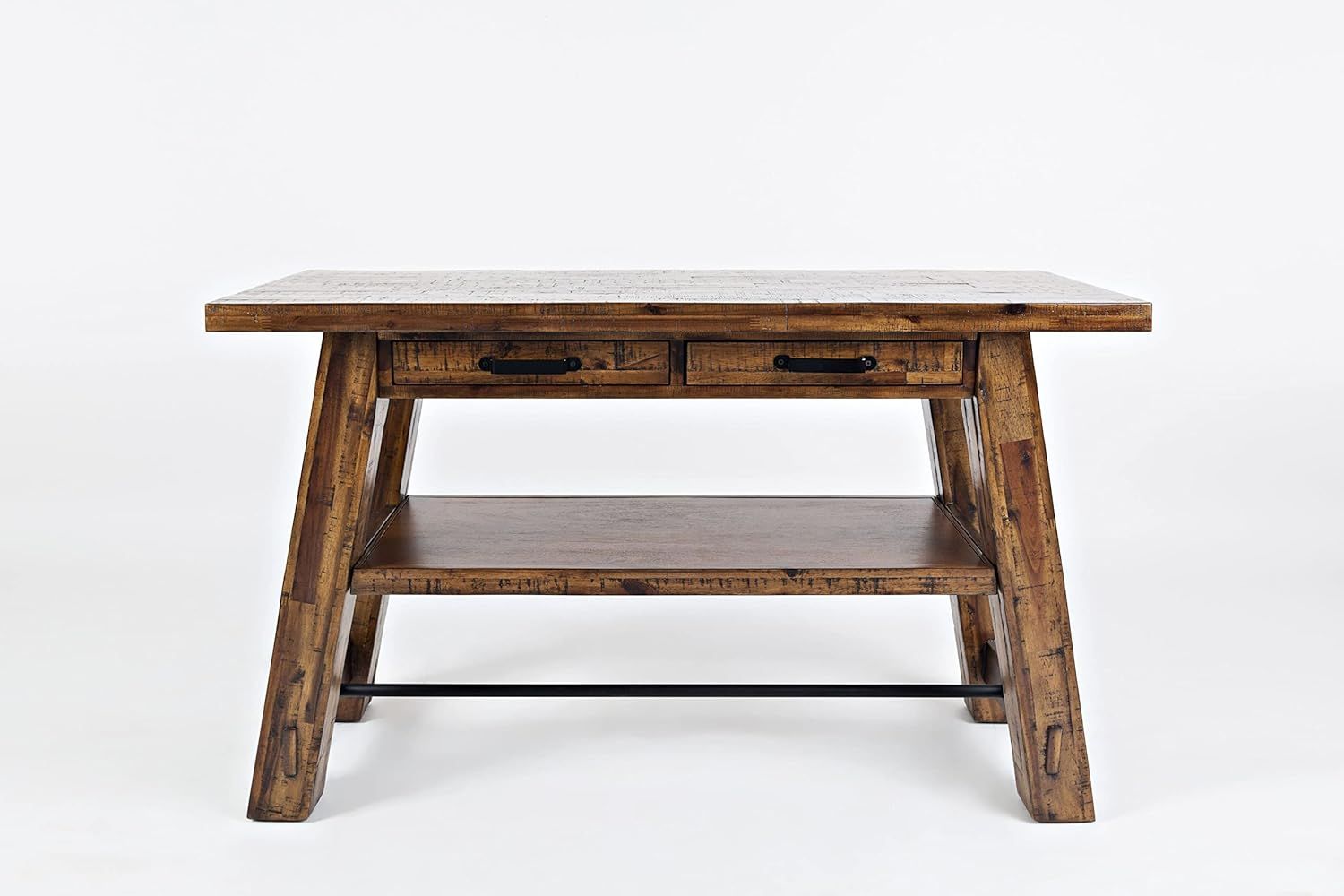 Amazon.com: Cannon Valley Trestle Acacia Sofa Table : Home &Amp; Kitchen throughout From Farmhouse to Modern How the Cannon Valley Trestle Fits Any Style
