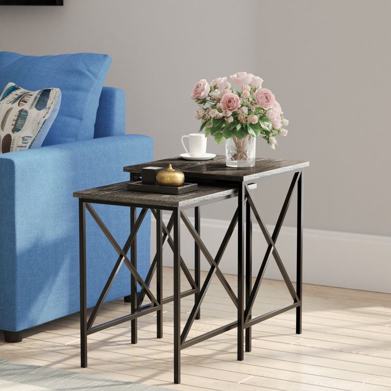 Andover Millsâ„¢ Abbottsmoor 2 Piece Nesting Tables &Amp; Reviews | Wayfair with Styling Your Space with the Andover 2-Piece Nesting Tables