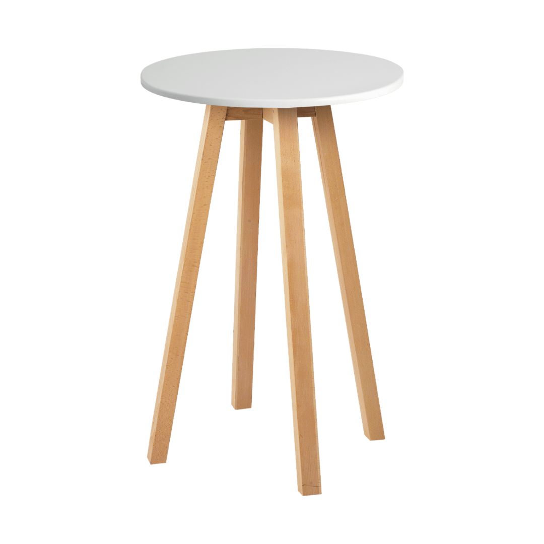 Bentley Poseur Table White - Thorns Group intended for