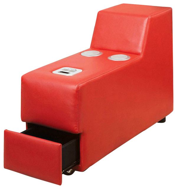 Benzara Bm123868 Floria Contemporary Speaker Console, Red ... regarding Exploring the Comfort of the Benzara BM166730