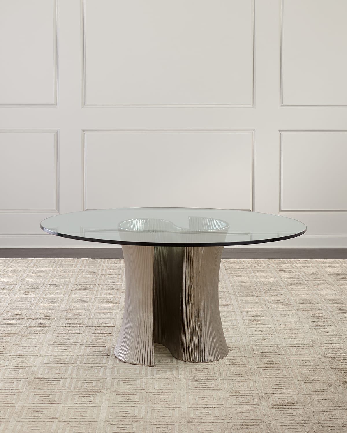 Bernhardt Interiors Artic 54" Round Dining Table | Horchow pertaining to Exploring the Design Philosophy Behind the Bernhardt Loft Merrion Round Dining Table
