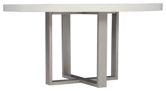 Bernhardt Loft Merrion Round Dining Table - Industrial - Dining Tables ... intended for Exploring the Design Philosophy Behind the Bernhardt Loft Merrion Round Dining Table