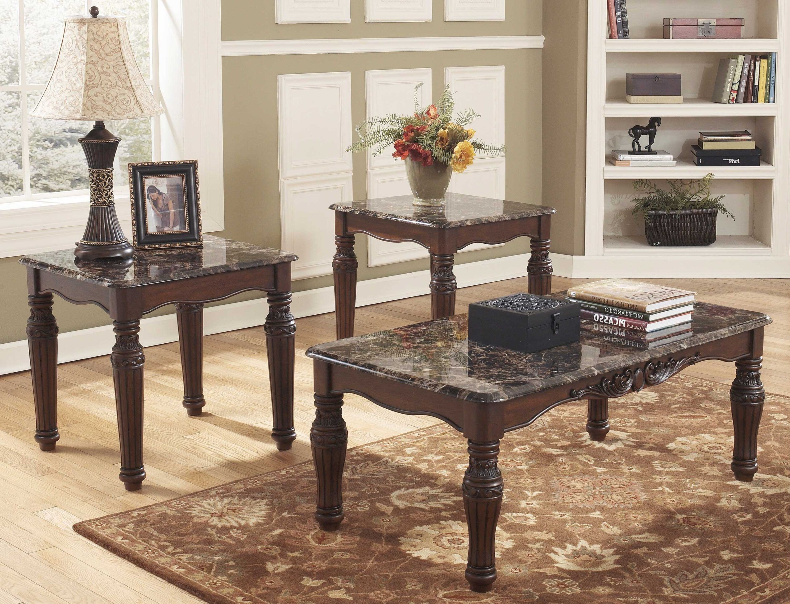 Black Coffee And End Table Sets Furniture for