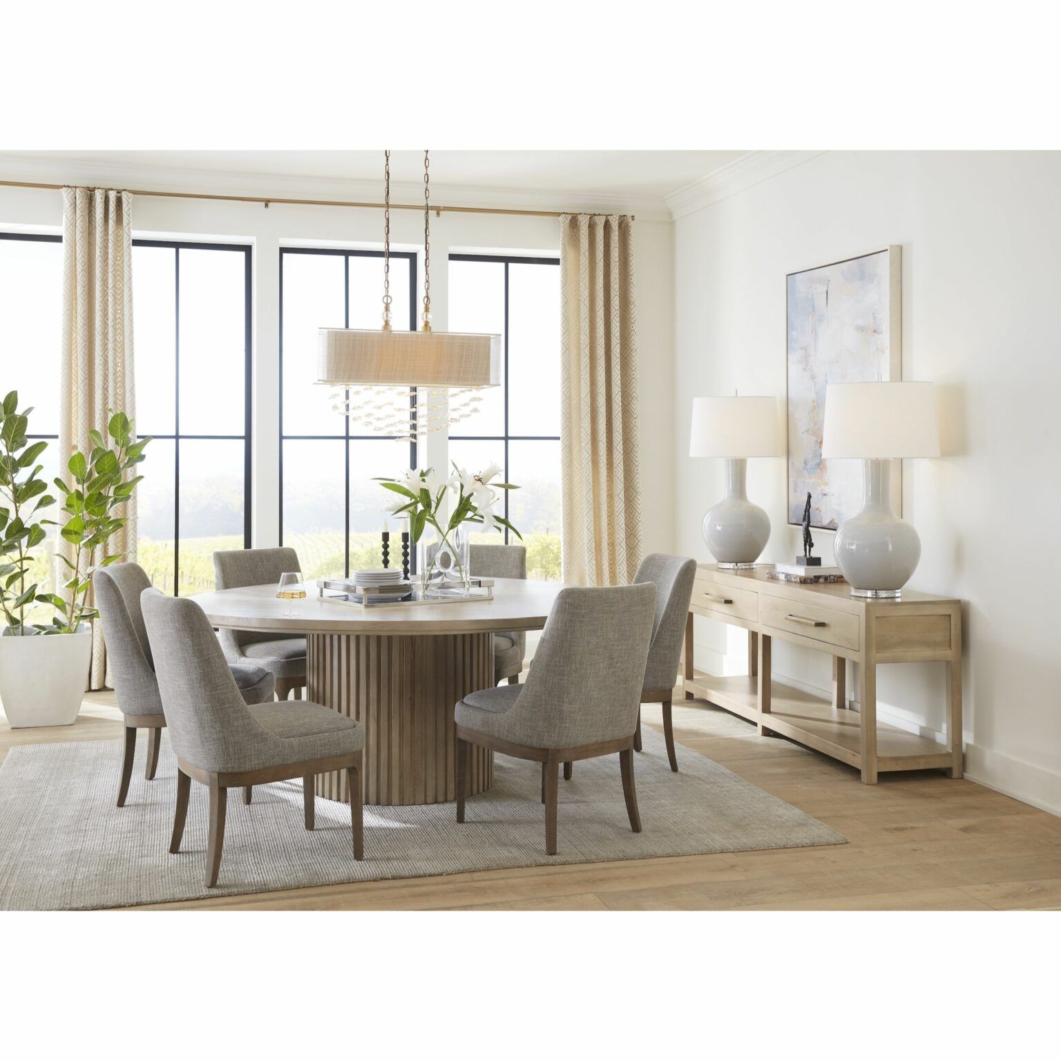 Bradley 72″ Round Dining Table - Alder &Amp; Tweed Furniture regarding