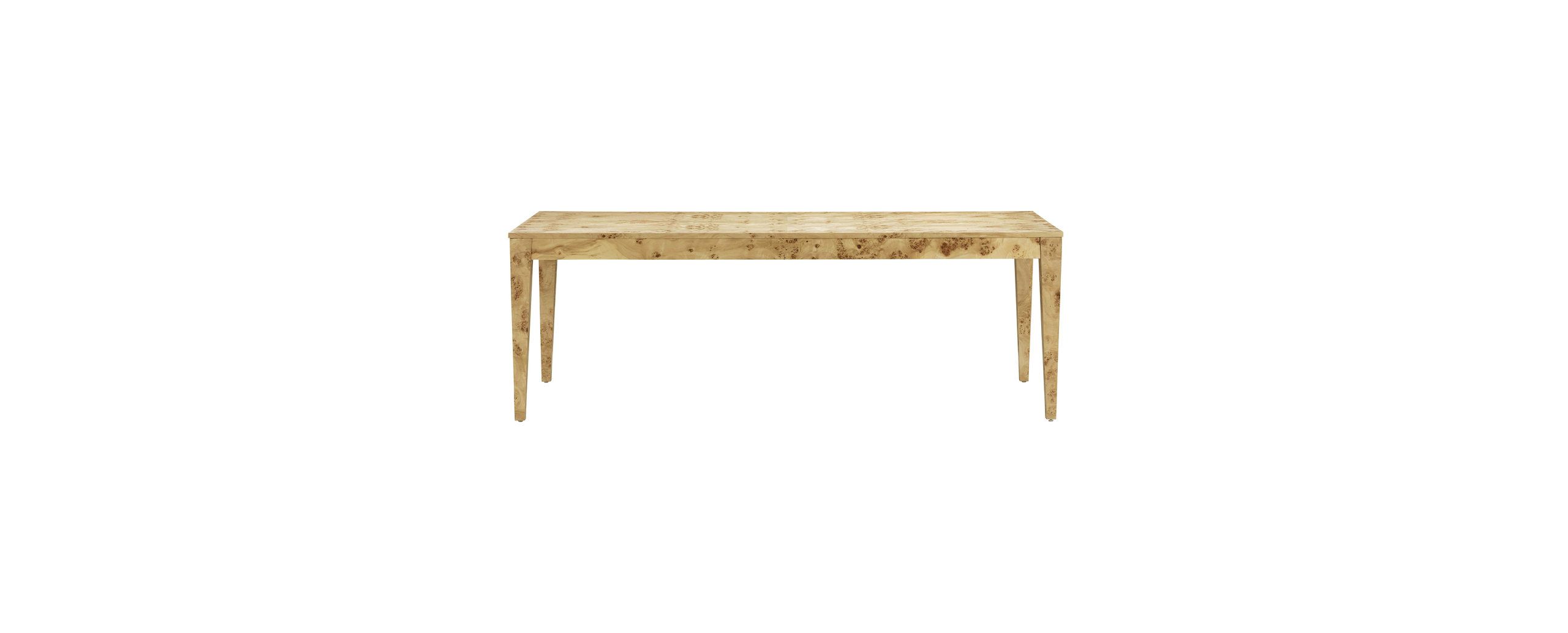 Brandyss Natural Burl Rectangular Dining Table - Rustic - Dining Tables ... inside
