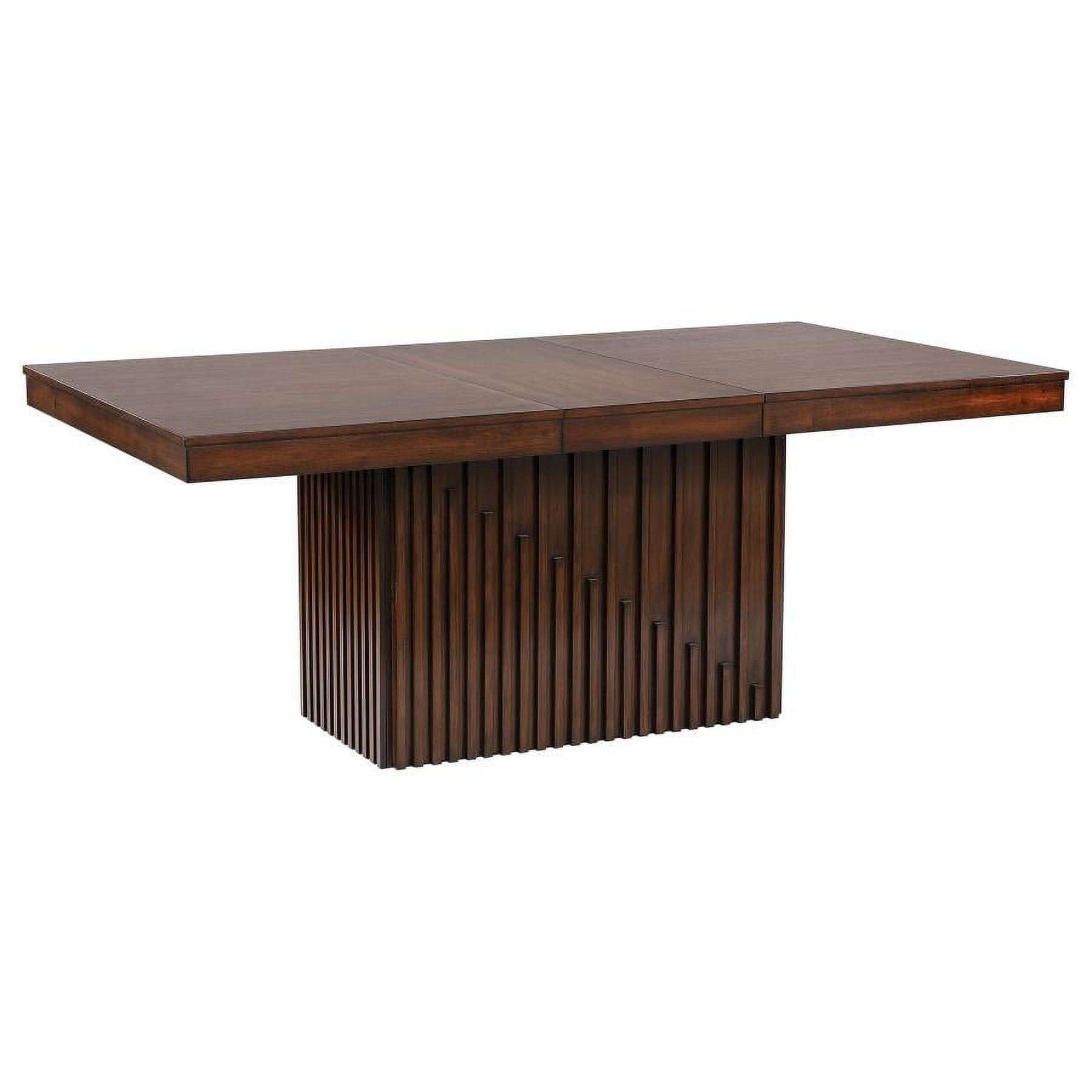 Briarwood Rectangular Dining Table - Mango Oak Finish - Walmart.com regarding From Our Showroom The Briarwood Rectangular Glass Dining Table Espresso Brown Clear