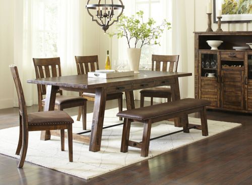 Cannon Valley Trestle Dining Table | Raymour &Amp; Flanigan within