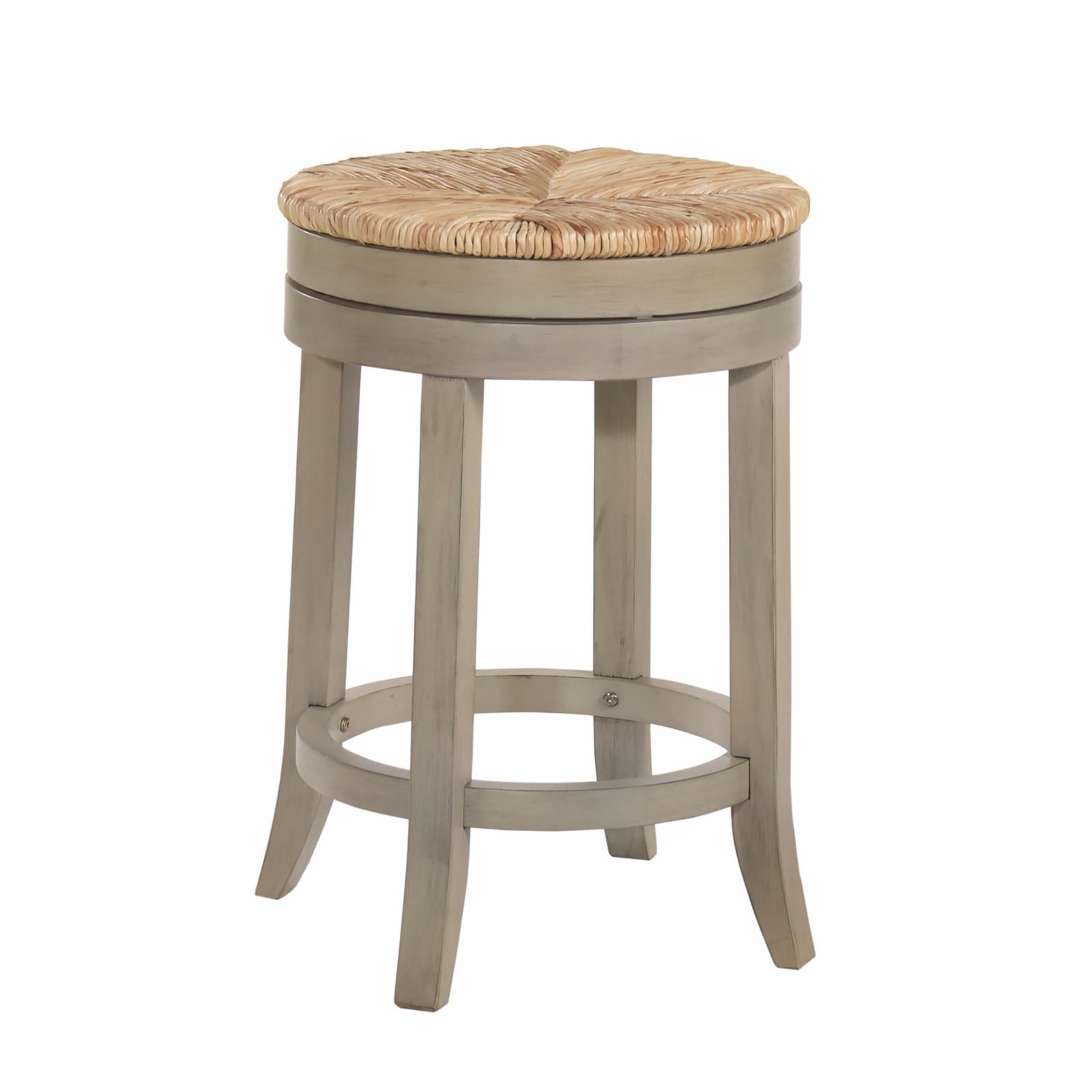 Carolina Classics Irving 24" Swivel Rush Seat Counter Stool In ... intended for