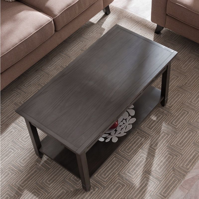 Charlton Home® Rustic Solid Wood Slate Coffee Table &Amp; Reviews | Wayfair inside Why a Natural Wood and Slate Coffee Table is a Statement Piece for Your Home