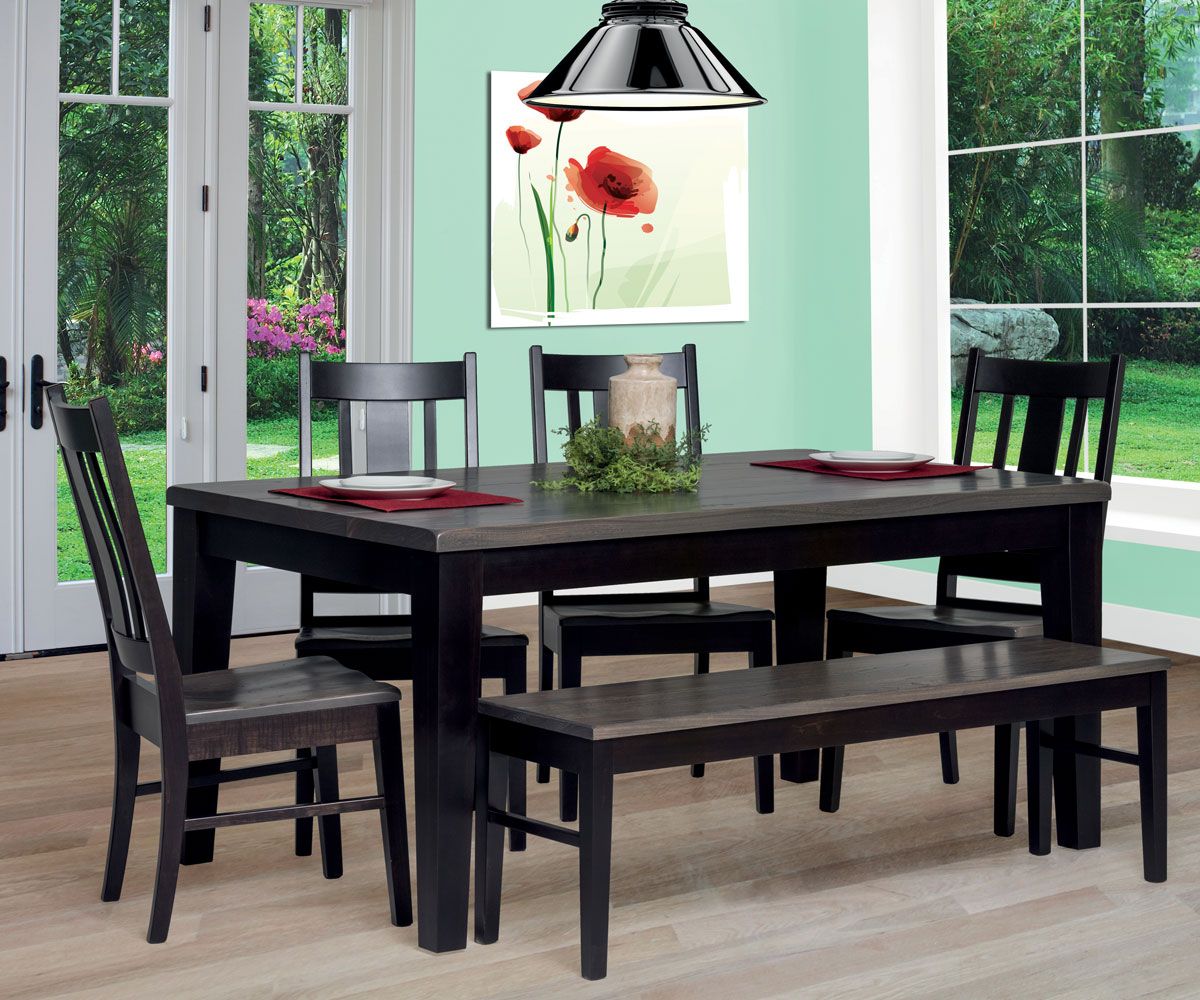 Chelsea Dining Table - Barkman Furniture intended for Styling Your Home Around the Sophisticated Chelsea Black Oak Dining Table