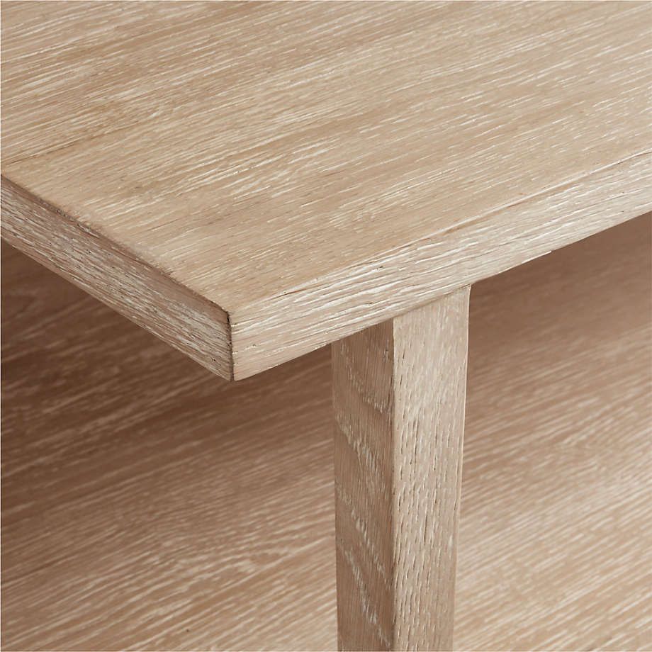 Clairemont Natural Oak Wood 48&quot; Rectangular Coffee Table With Shelf ... within Bringing the Outdoors In With a Natural Oak Wood Coffee Table