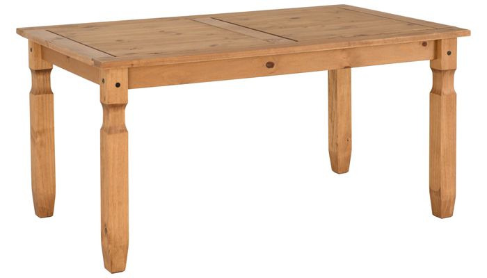 Corona Waxed Pine 5 Foot Dining Table throughout