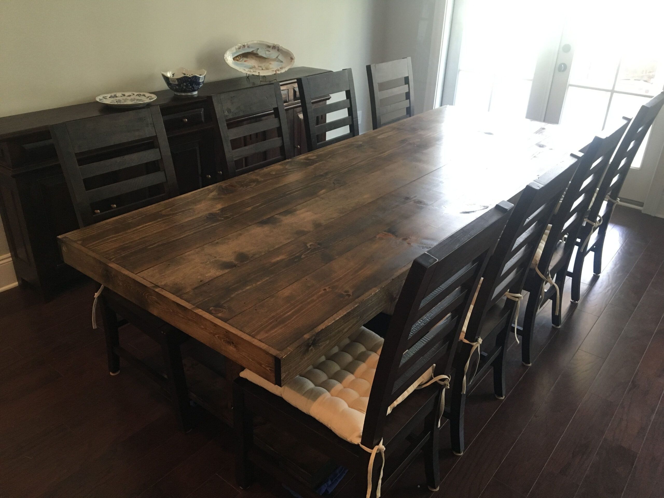 Custom Dark Walnut Dining Table! By Coastal Country Creations ... regarding Creating a Timeless Dining Space with Rich Dark Walnut and White Slate Table Designs