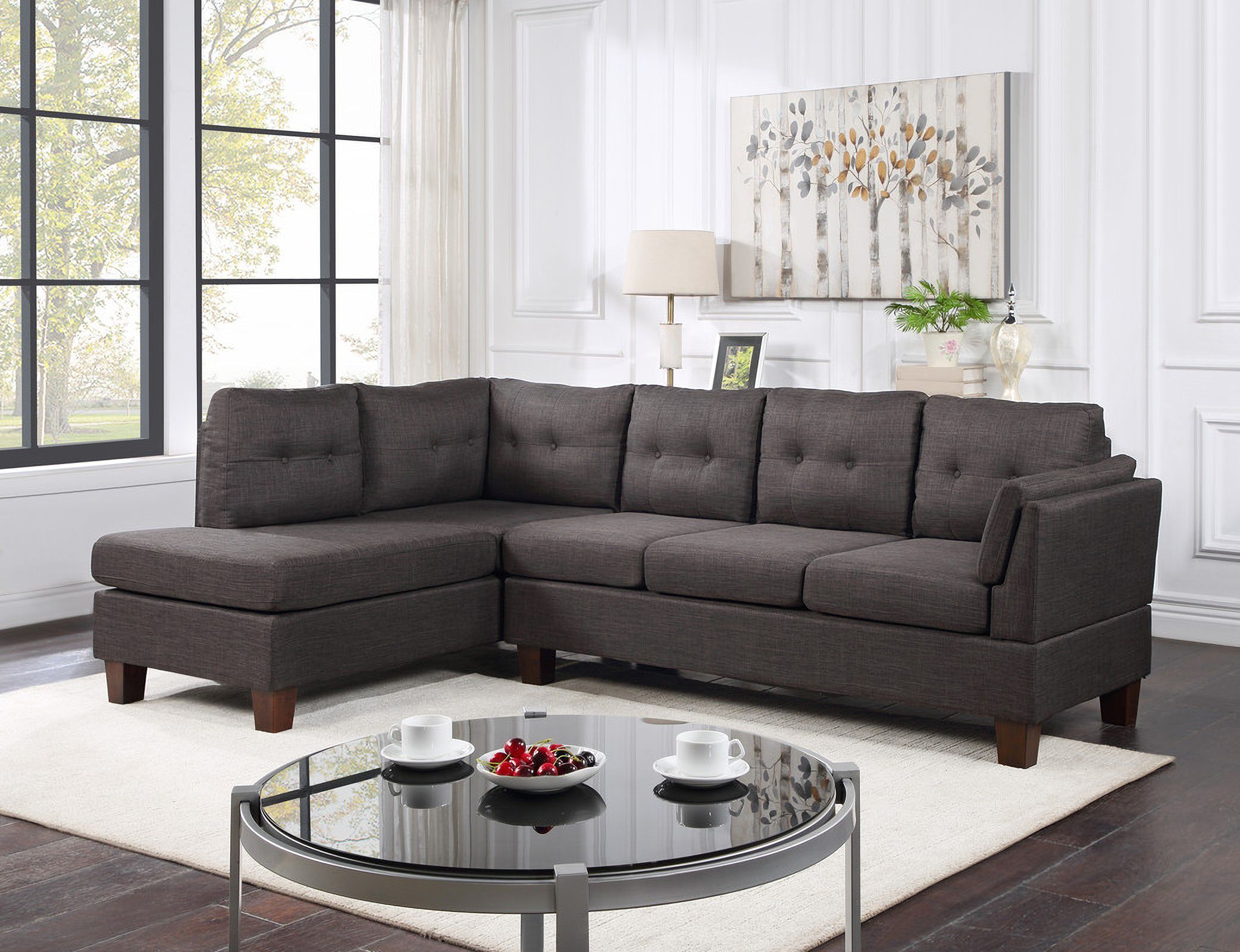 How the Cooper Dark Gray Linen Sectional Sofa Can Transform Your Home Decor