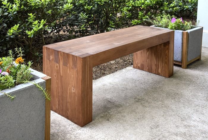 Diy Outdoor Bench Inspired By Williams Sonoma (So Easy!) - Diy Candy inside How to Style Your Rustic Minimalist Wood and Iron Dining Bench