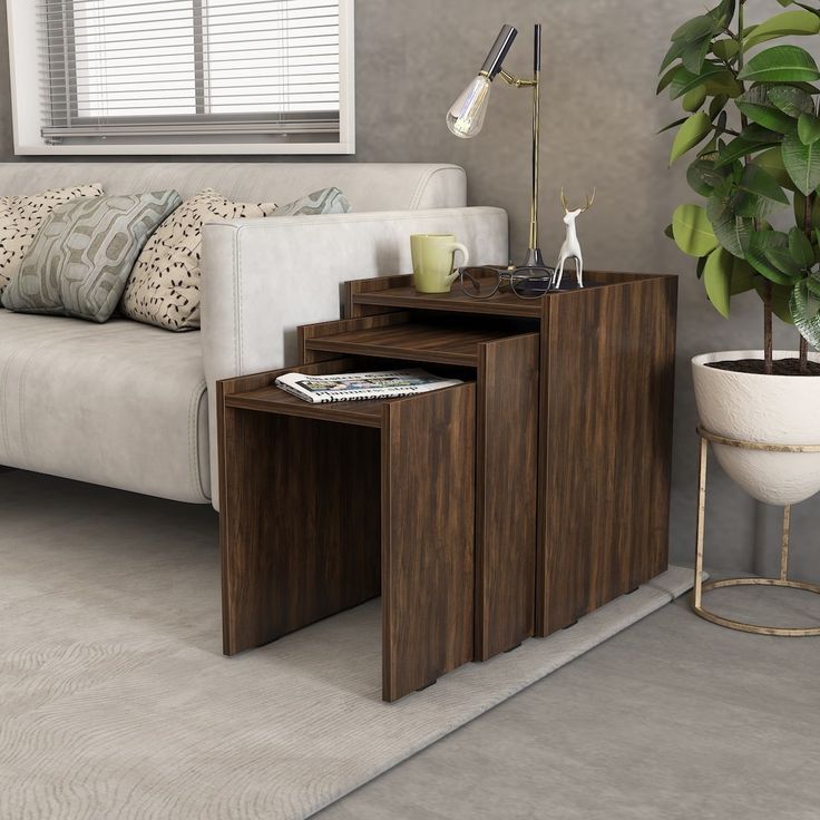Flora Nesting Table | Nesting Tables, Bedroom Bar, Table with regard to