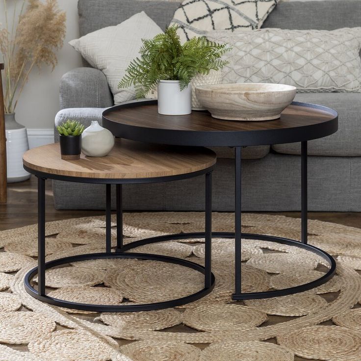 Frame 2 Piece Nesting Tables Expands Your Decor Horizons Great Space-S pertaining to Styling Your Space with the Andover 2-Piece Nesting Tables