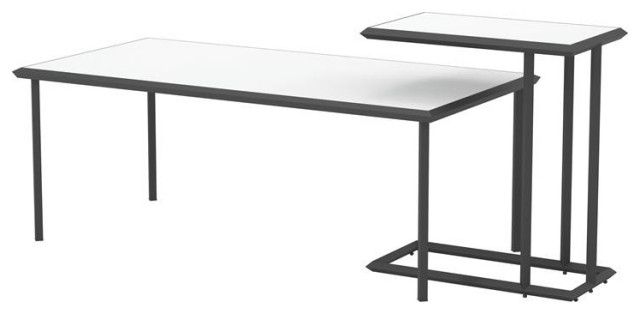 Furniture Of America Onnah Contemporary Metal 2-Piece Coffee Table Set ... within Discovering the Versatility of the Furniture of America Onnah White Coffee Table Set