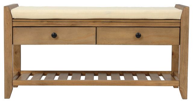 Gewnee Shoe Rack, Multipurpose Entryway Storage Bench - Transitional ... intended for