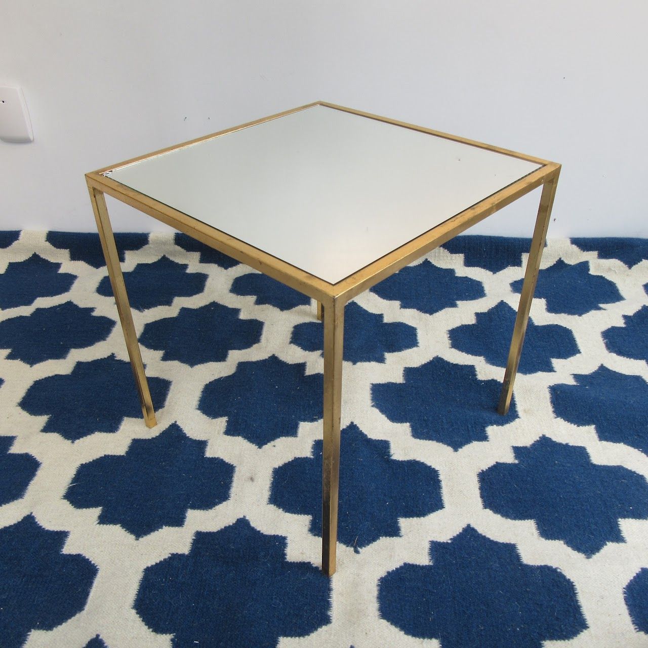 Gilded Mirror Top Table inside