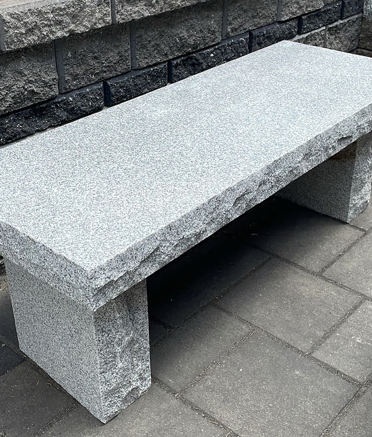 Grey Gray Granite Bench throughout