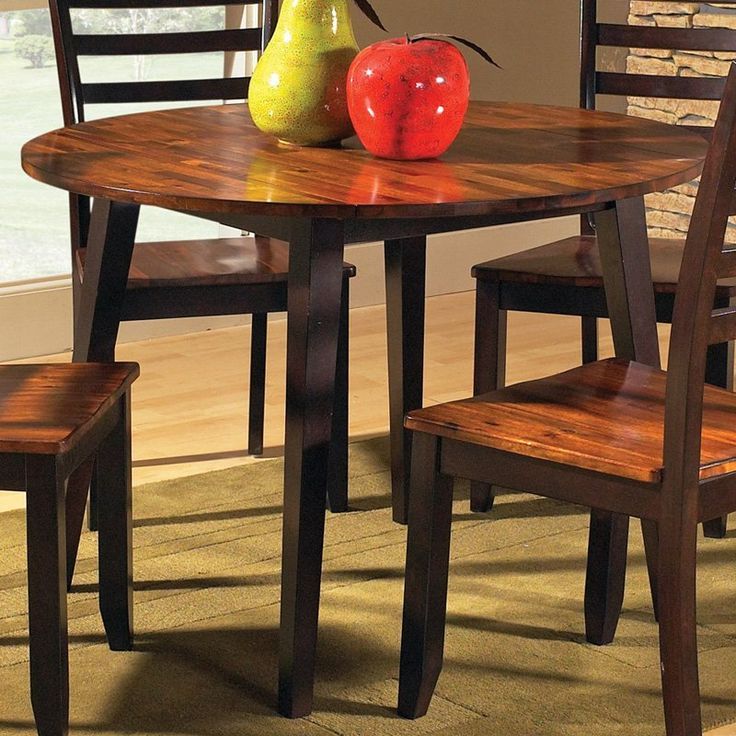 Have To Have It. Steve Silver Abaco Double Drop Leaf Table 42-In. Round ... for