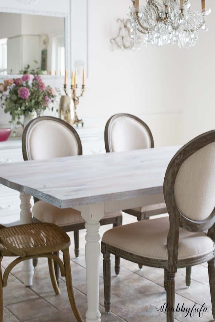 How To White Wash A Table In Under 30 Minutes - Shabbyfufu.com regarding