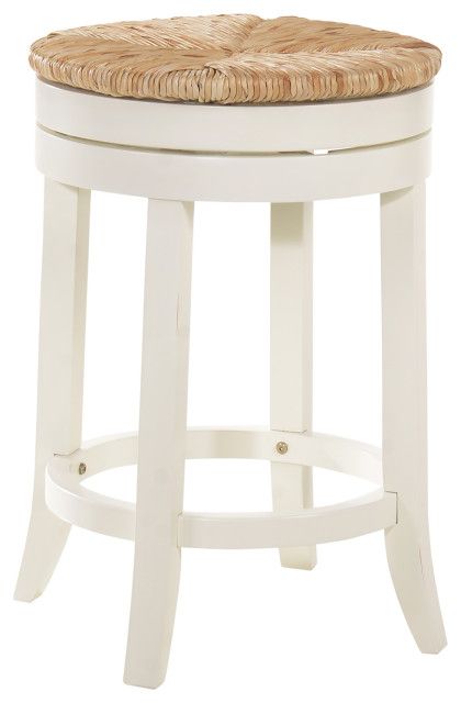 Irving 24" Swivel Rush Seat Counter Stool, Antique White - Tropical ... for Transform Your Space with the Versatile Irving 24 Swivel Stool