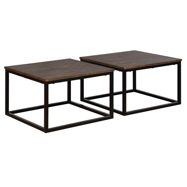 Achieving an Industrial Look with Antiqued Mocha Coffee Tables