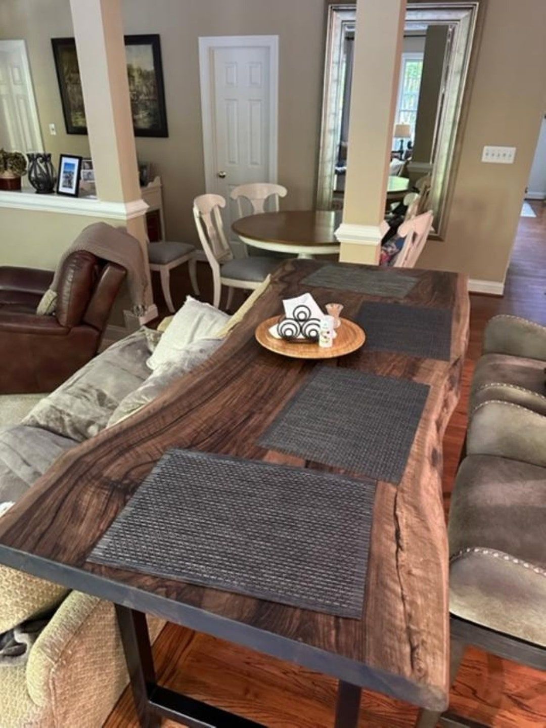 Live Edge Table, Solid Walnut Table, Walnut Table, Handmade Custom ... intended for How to Style and Care for Your Meriden Solid Walnut Table