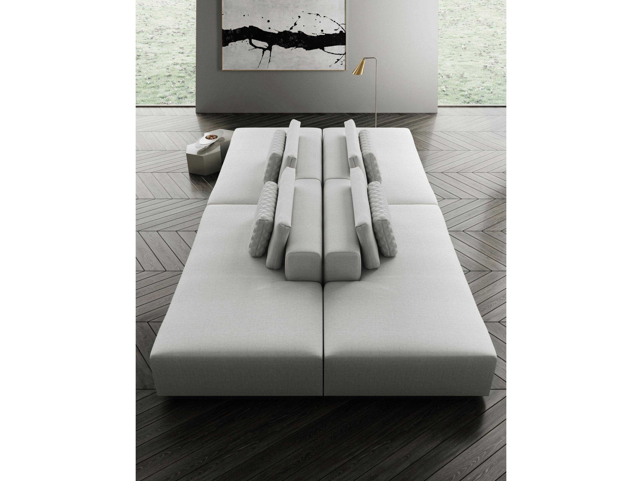 Modloft Spruce Chalk Four-Piece Sectional Sofa | Molmd822Set054Pcchk for