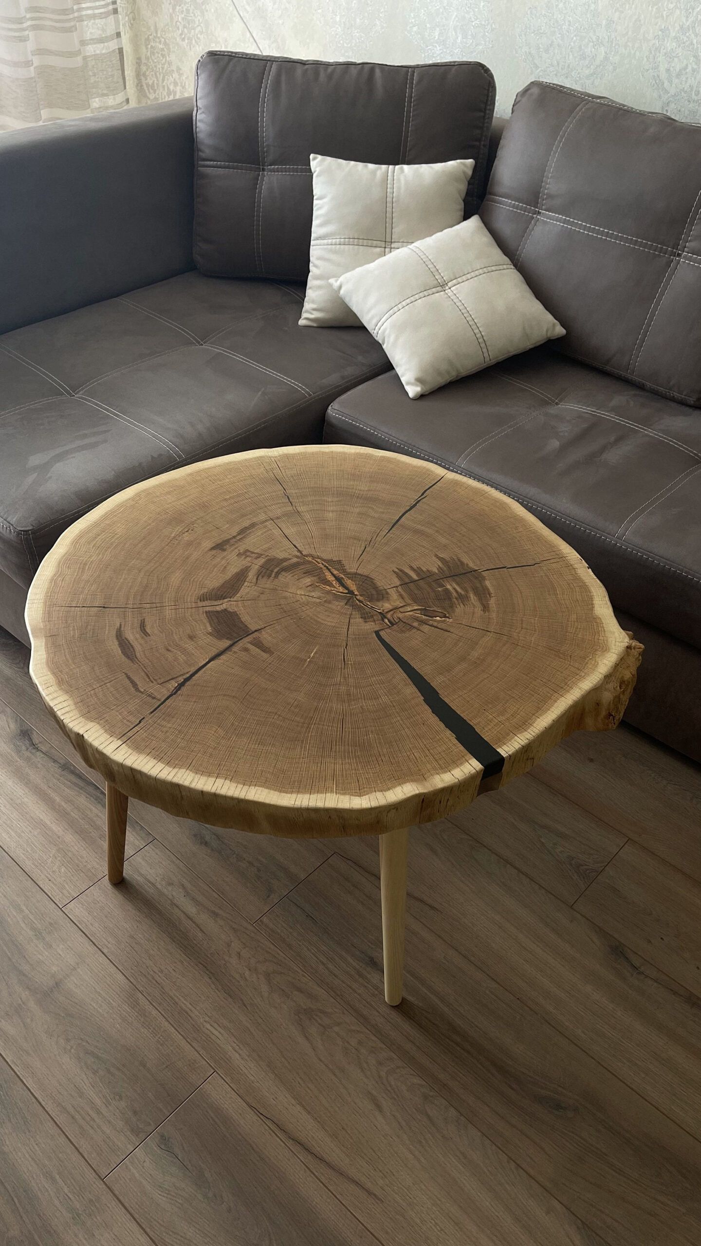 Oak Wood Coffee Table, Natural Coffee Table, Solid Wood Coffee Table ... inside