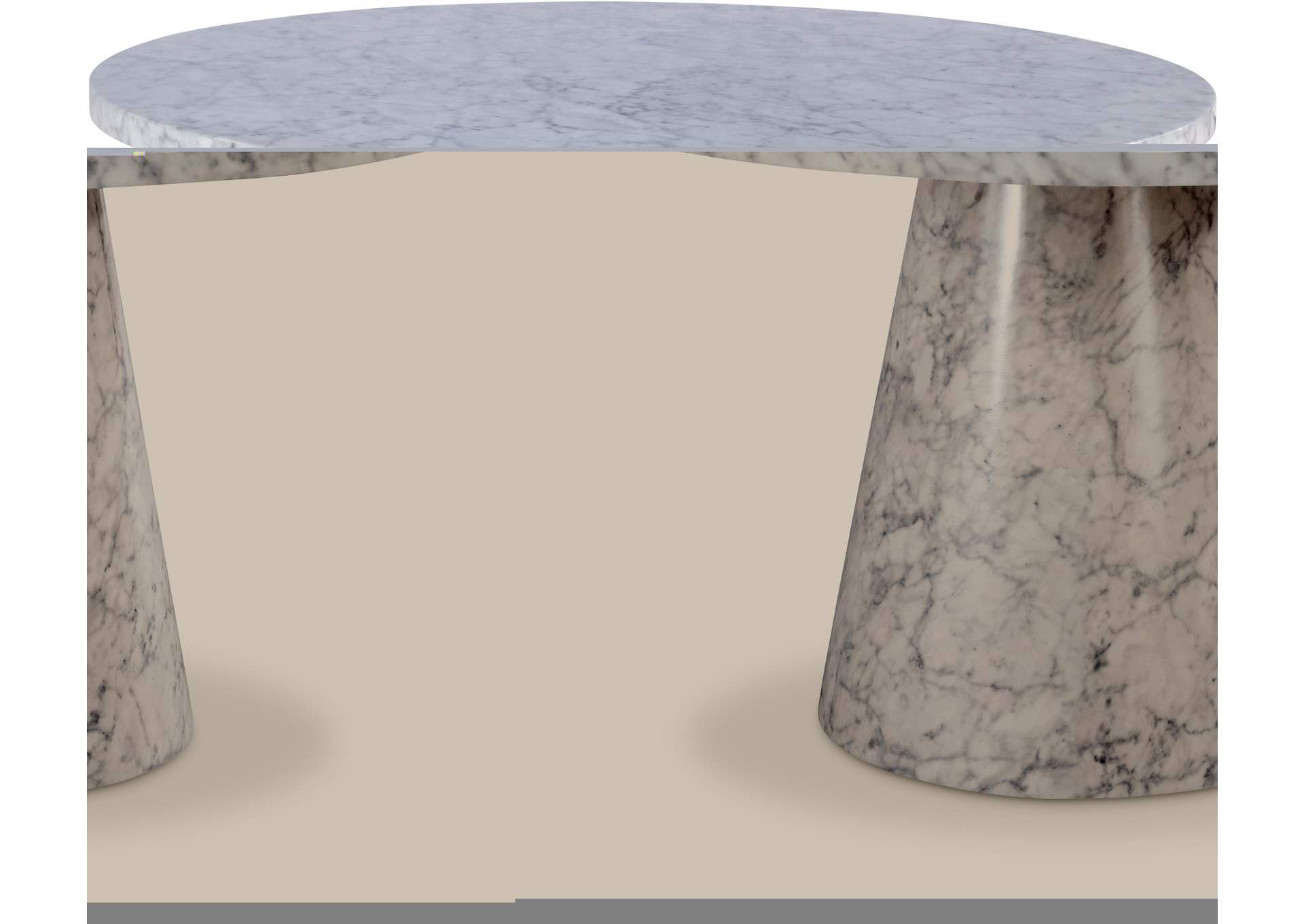 Omni White Faux Marble Dining Table with regard to Style and Functionality The White Faux Marble Dining Table Advantage