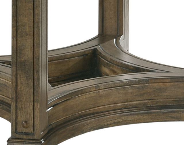 Parfield 47"W Wooden Round Dining Table, Walnut - Transitional - Dining ... inside Elevate Your Gatherings with the Elegant Parfield 47" Walnut Dining Table