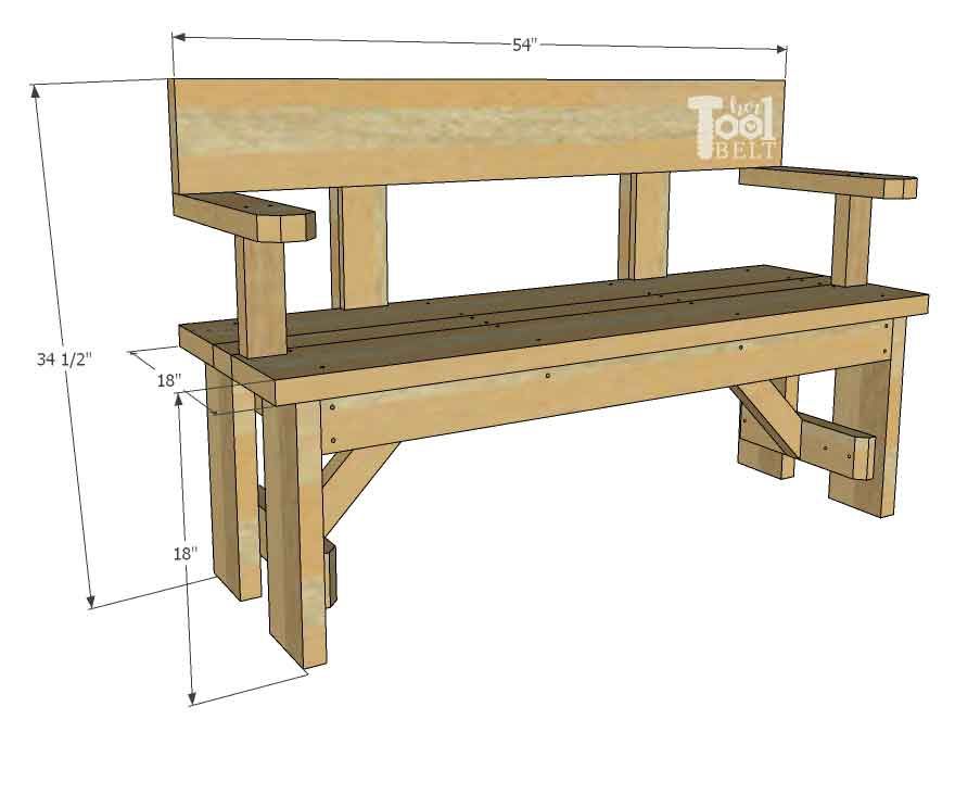 Park Bench Sizes At Louise Mcmakin Blog throughout A Practical Guide to Building a 4-Foot Gold Outdoor Bench
