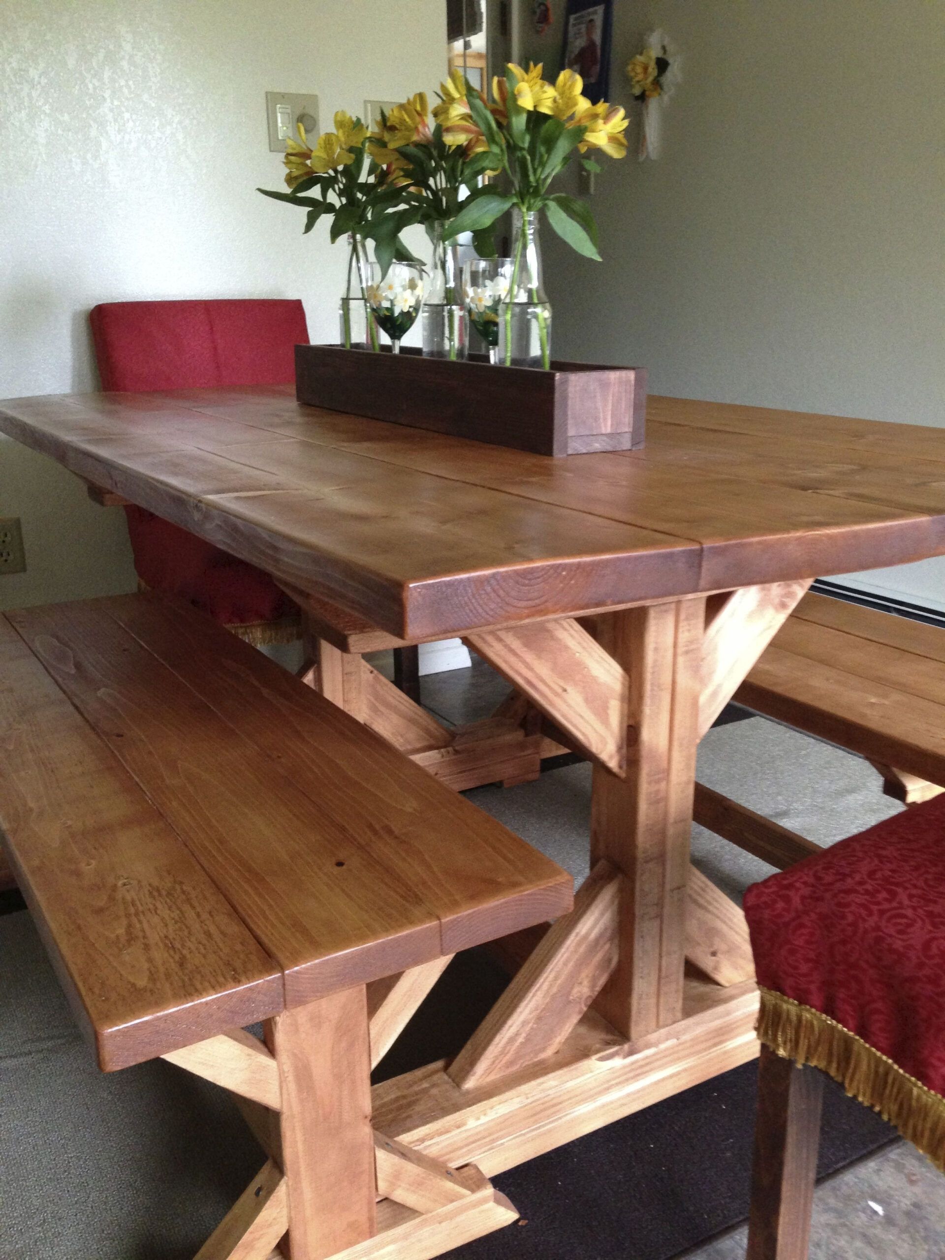 Pin By Angie Spranger On Dining Room Tutorials | Farmhouse Table Plans ... in How to Style Your Rustic Minimalist Wood and Iron Dining Bench