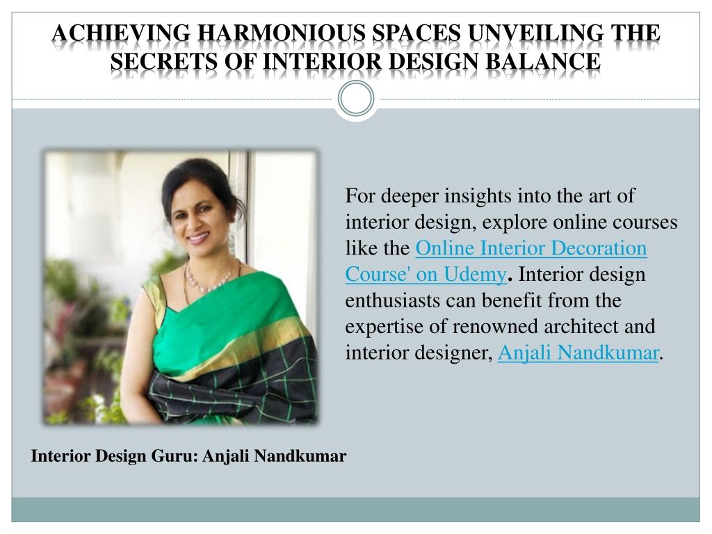 Ppt - Achieving Harmonious Spaces Unveiling The Secrets Of Interior ... in