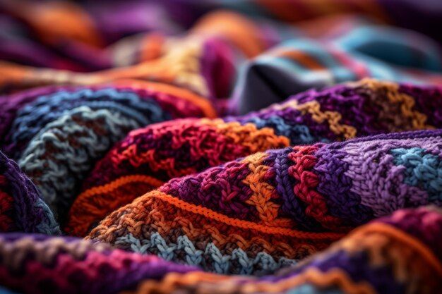 Premium Photo | Warm Comfort Exploring The Details Of A Blanket Ar 32 for Exploring the Comfort of the Benzara BM166730