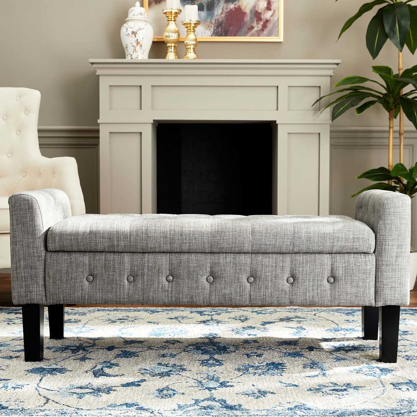 Providence Andy Storage Bench, Grey throughout Sammy Bench Gray Sky Insights from the Experts