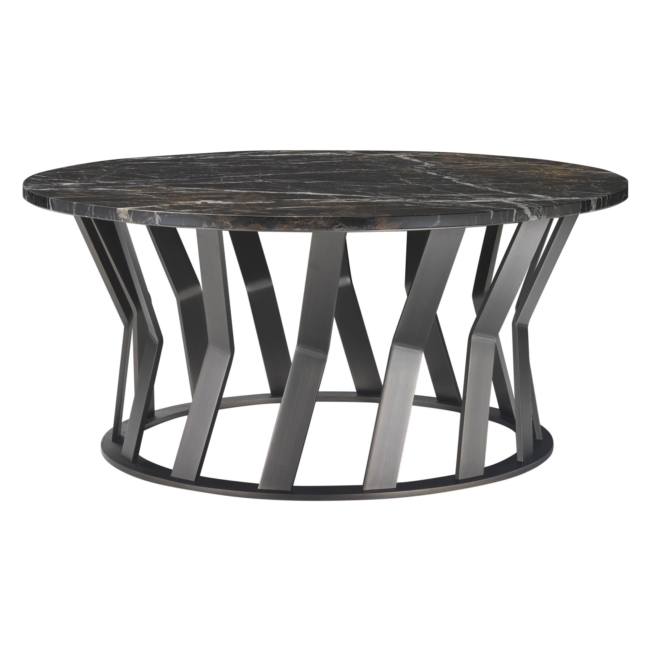 Ray Dining Table With Calacatta Oro Marble Top And Chrome Metal Base By ... with Exploring the Unique Appeal of Metal-Base Carbon Fiber Tables