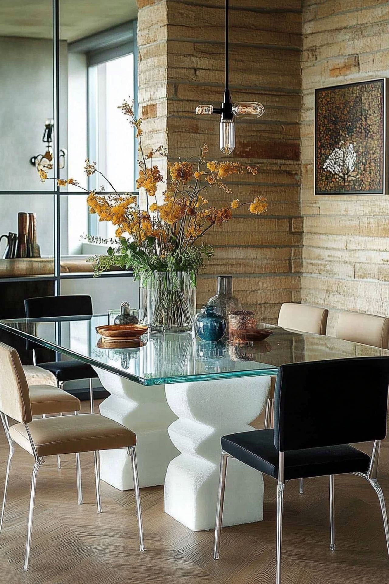Rectangle Dining Table Decor: 30+ Stylish Modern Ideas regarding