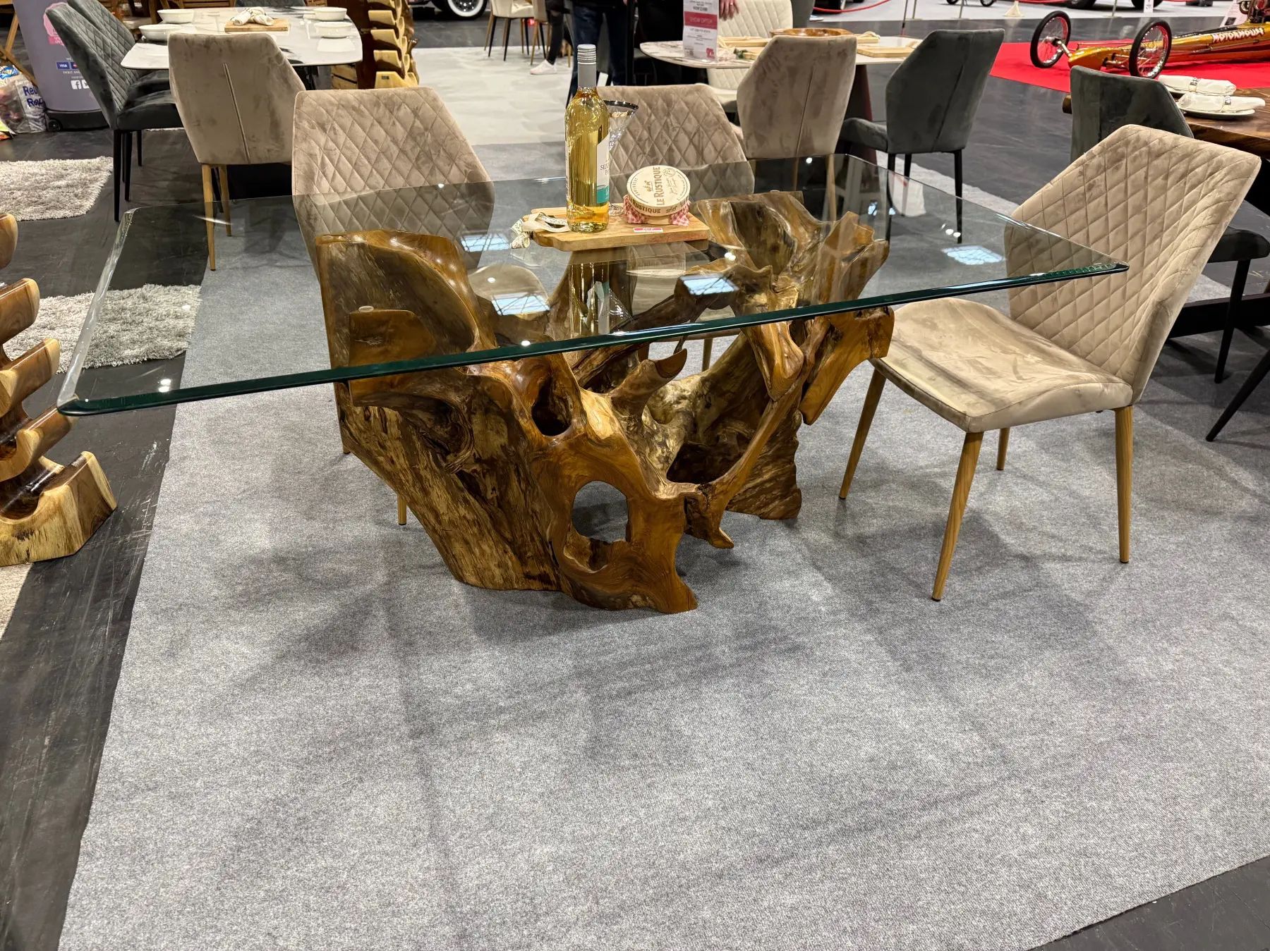 Rectangular Teak Root Dining Table 160Cm | Tables And Chairs with regard to