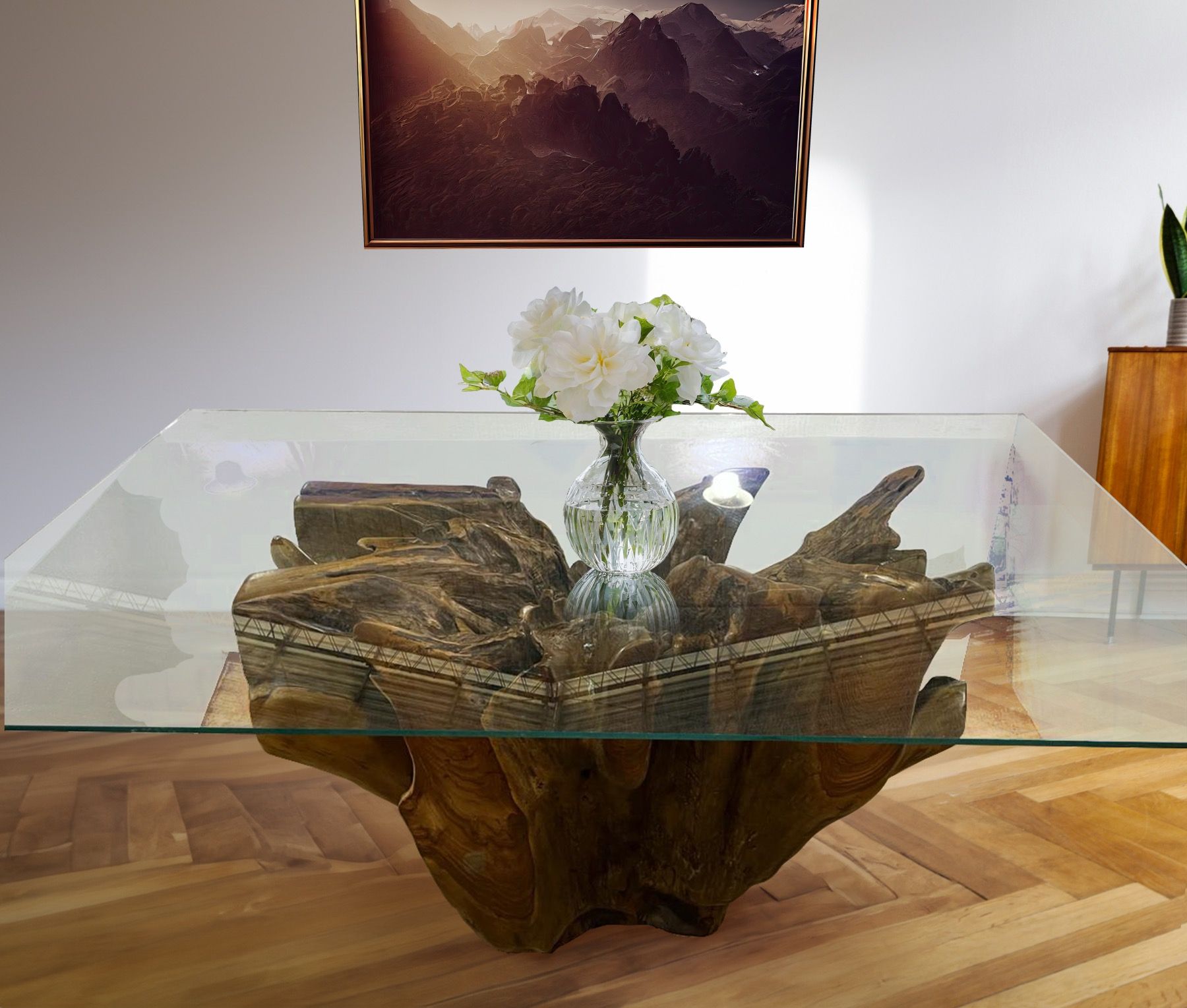 Rectangular Teak Root Dining Table 160Cm | Tables And Chairs with The Artistry Behind the Scarlett 79" Rectangular Teak Root Dining Table
