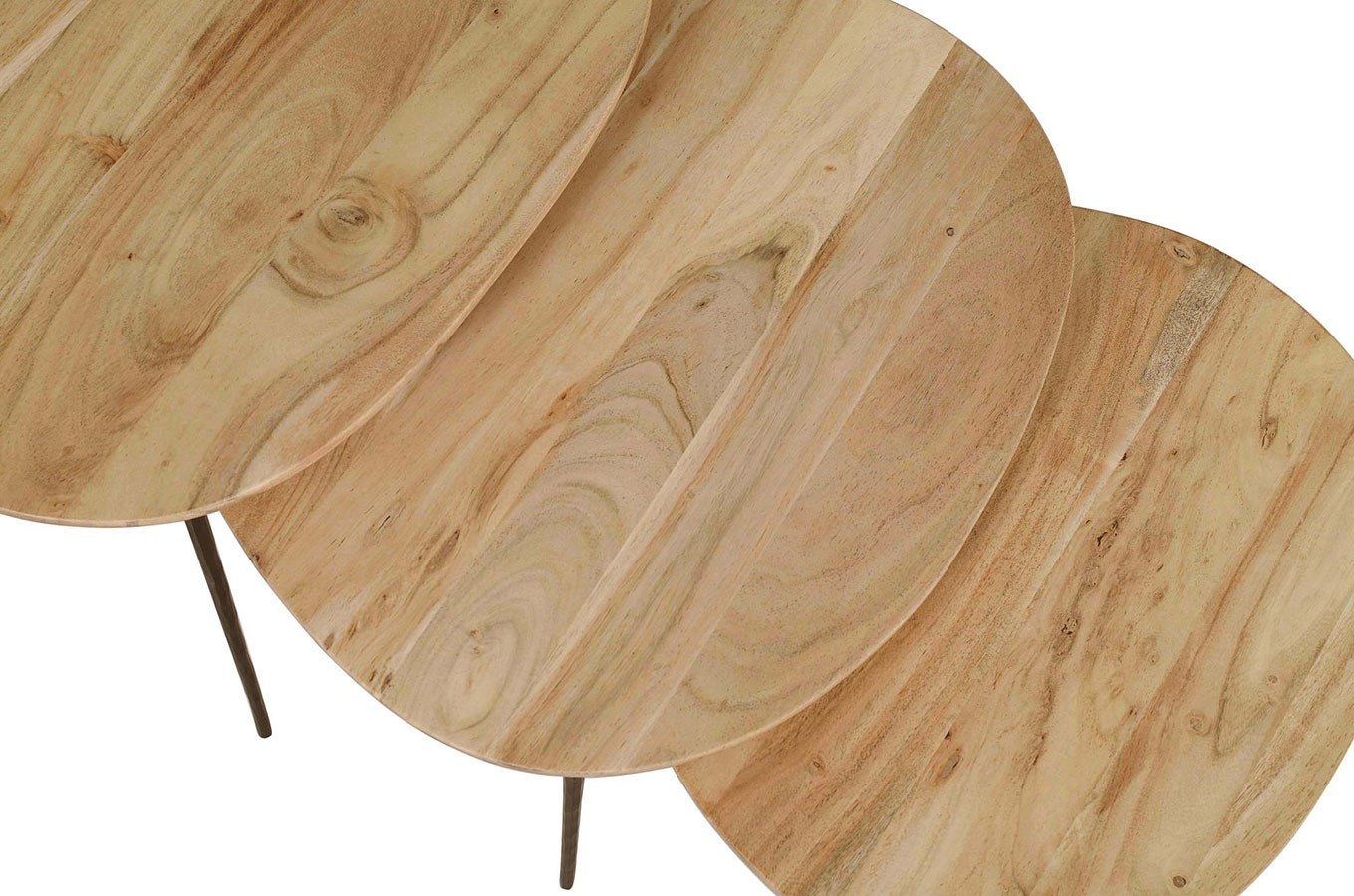 Reeves 3-Piece Nesting Table Set (Natural) By Jofran Furniture ... throughout A Closer Look at the Natural Bari Nesting Table Duo