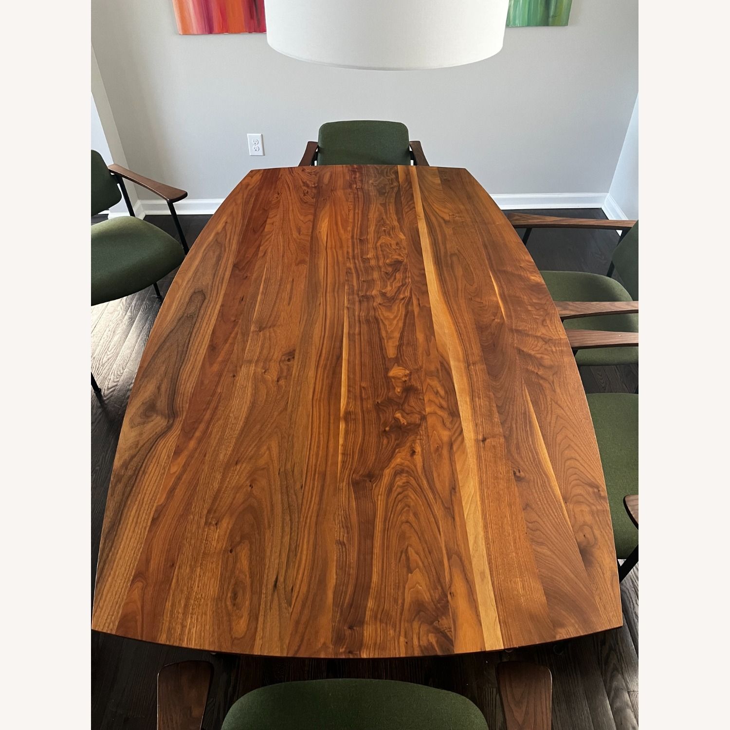 Room &Amp; Board Solid Walnut Table Mid Century Modern Decor - Aptdeco within How to Style and Care for Your Meriden Solid Walnut Table